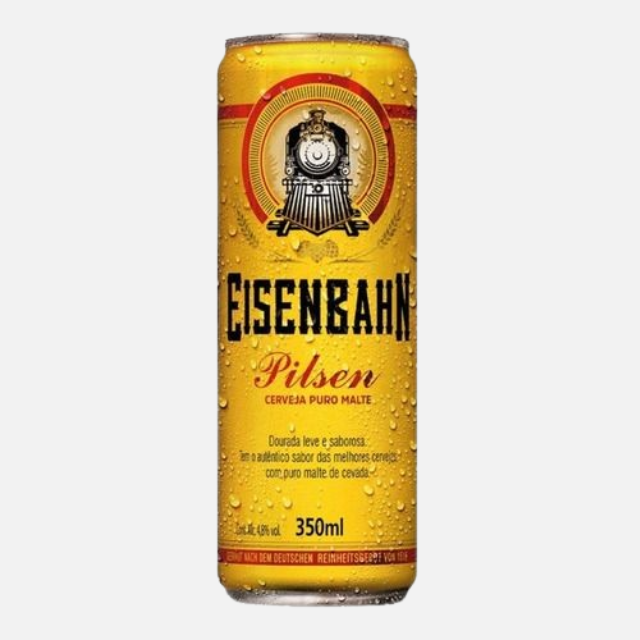 Cerveja Eisenbahn Pilsen Puro Malte Lata 350ml